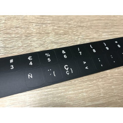 Kit Pegatina Teclado LENOVO THINKPAD IDEAPAD Español FORMA REDONDEADA 14mm x 14mm