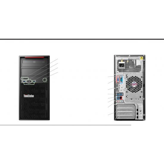 Lenovo ThinkStation P300 MT Xeon E3, 16GB, SSD 512GB