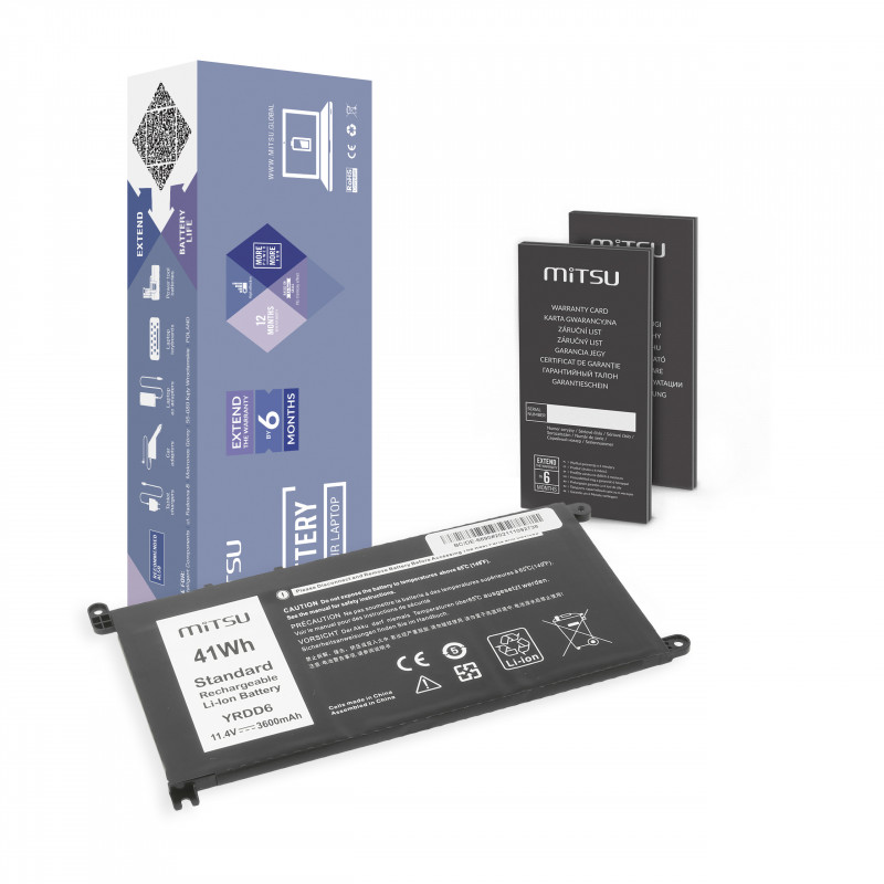 Mitsu Batería para Dell Inspiron 14 5481, 5590 / 11.4V 3600 mAh Mitsu Batería para Dell Inspiron 14 5481, 5590 / 11.4V 3600 mAh