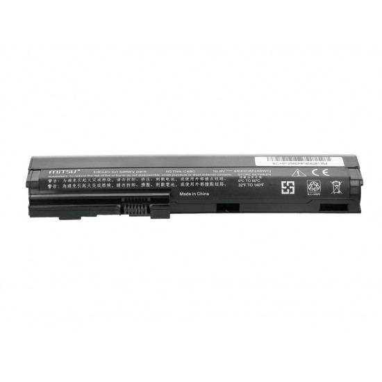 Mitsu Batería para HP 2560p, 2570p / 10.8V (11.1V) 4400 mAh