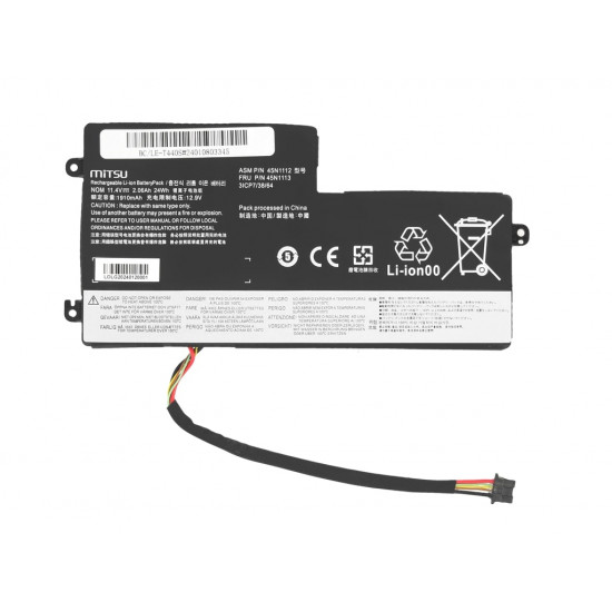 Mitsu Batería para Lenovo ThinkPad T440s / 11.4V 2160 mAh