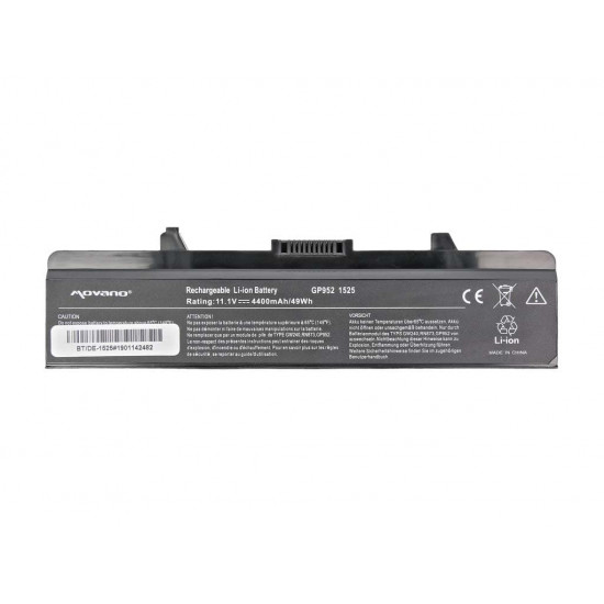Movano Batería para Dell Inspiron 1525, 1526 11,1 V (10,8 V) 4400 mAh (49 Wh)