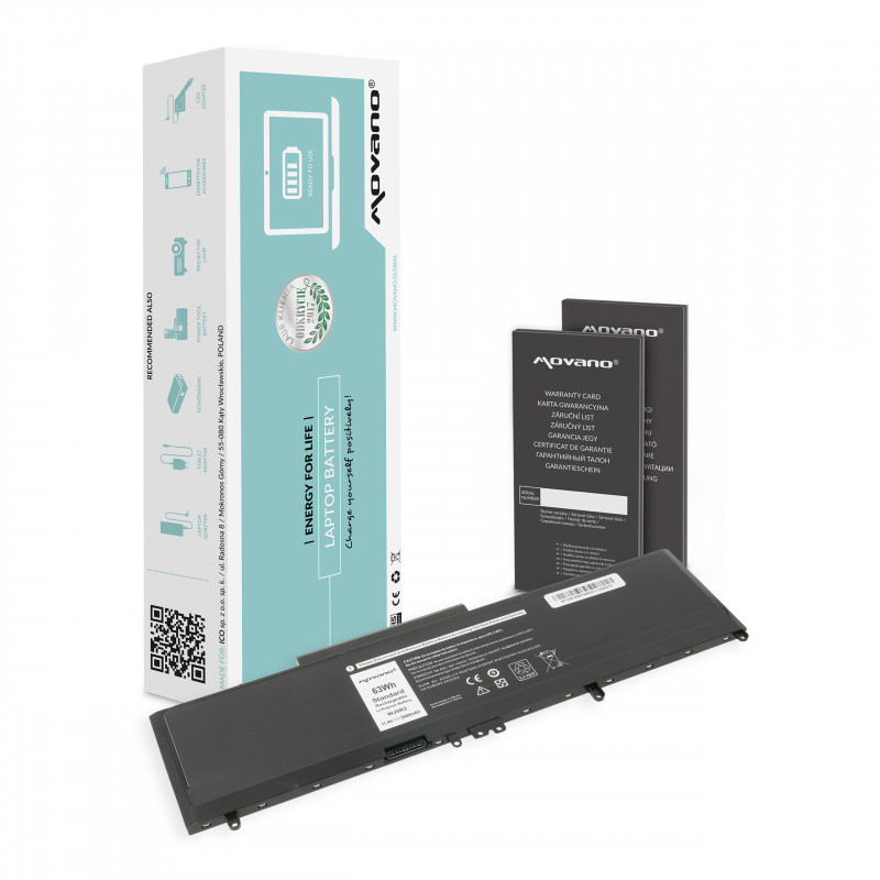 Movano Batería para Dell Latitude E5570 (5500mAh) - 11.4v / 11.4V 5500 mAh Movano Batería para Dell Latitude E5570 (5500mAh) - 11.4v / 11.4V 5500 mAh