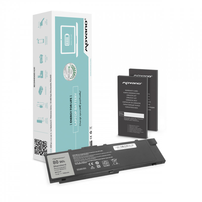 Movano Batería para Dell Precision M7510, M7710 / 11.4V 7000 mAh Movano Batería para Dell Precision M7510, M7710 / 11.4V 7000 mAh