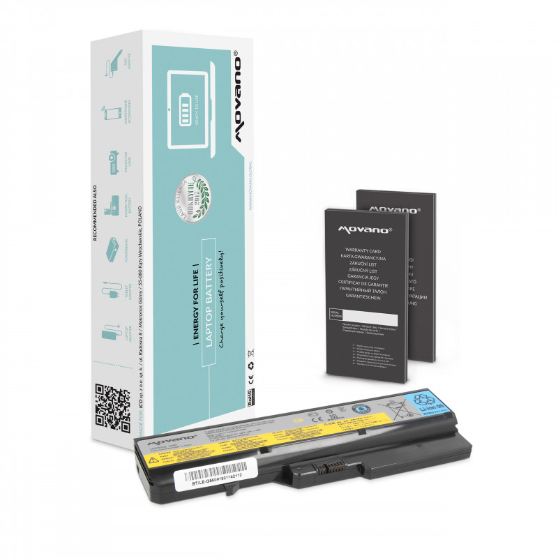 Movano Batería para Lenovo IdeaPad G460, G560 / 11.1V (10.8V) 4400 mAh Movano Batería para Lenovo IdeaPad G460, G560 / 11.1V (10.8V) 4400 mAh