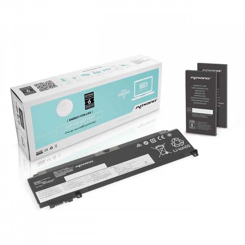 Movano Batería para Lenovo Thinkpad T460s, T470s - batería delantera / 11.1V (10.8V) 2140 mAh Movano Batería para Lenovo Thinkpad T460s, T470s - batería delantera / 11.1V (10.8V) 2140 mAh