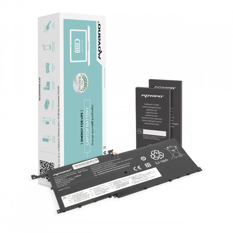 Movano Batería para Lenovo ThinkPad X1 Carbon 4th / 15.2V 3290 mAh Movano Batería para Lenovo ThinkPad X1 Carbon 4th / 15.2V 3290 mAh