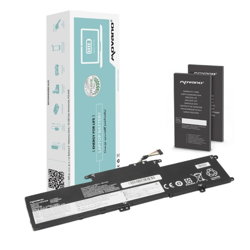 Movano Batería para Lenovo ThinkPad Yoga L380, L390 (3990 mAh) 10.8V
