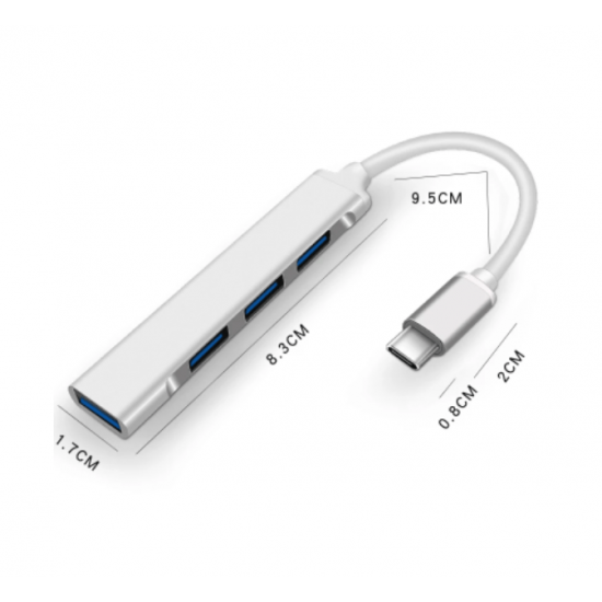 MultiHUB USB tipo C 3.0 y 3.1, Lenovo, Xiaomi, Macbook Pro, Air, Portátil, Nuevo