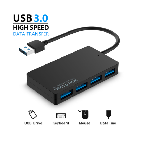 Multiplicador HUB USB 3.0 mini portatil 4 puertos USB Multiplicador HUB USB 3.0 mini portatil 4 puertos USB