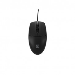 Natec RUFF 2 Black FOG Wired 1000 DPI, Negro, Nuevo
