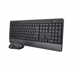 Pack Teclado + Ratón Trust TREZO (24531) Inalámbrico Wireless Negro, Nuevo