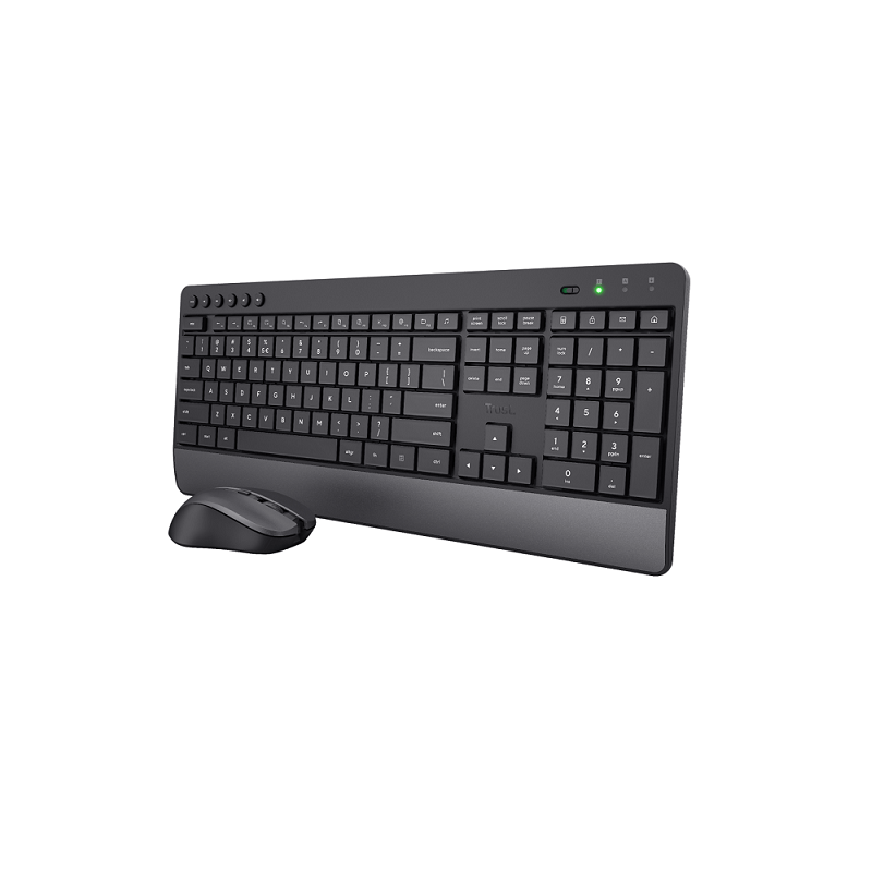 Pack Teclado + Ratón Trust TREZO (24531) Inalámbrico Wireless Negro, Nuevo