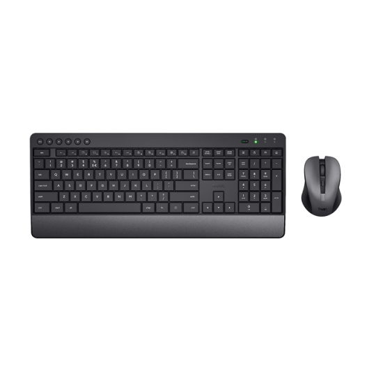 Pack Teclado + Ratón Trust TREZO (24531) Inalámbrico Wireless Negro, Nuevo