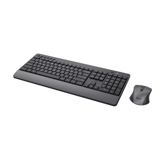 Pack Teclado + Ratón Trust TREZO (24531) Inalámbrico Wireless Negro, Nuevo