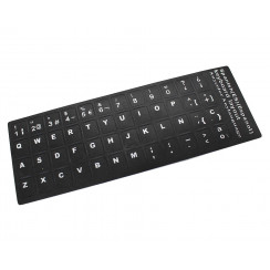 PEGATINA PARA CONVERTIR TECLADO EN IDIOMA ESPAÑOL / CASTELLANO NEGRO