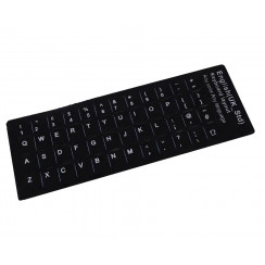 PEGATINA PARA CONVERTIR TECLADO EN IDIOMA INGLÉS NEGRO