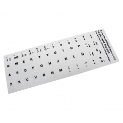 PEGATINA PARA TECLADO CASTELLANO BLANCO CON LETRAS NEGRAS