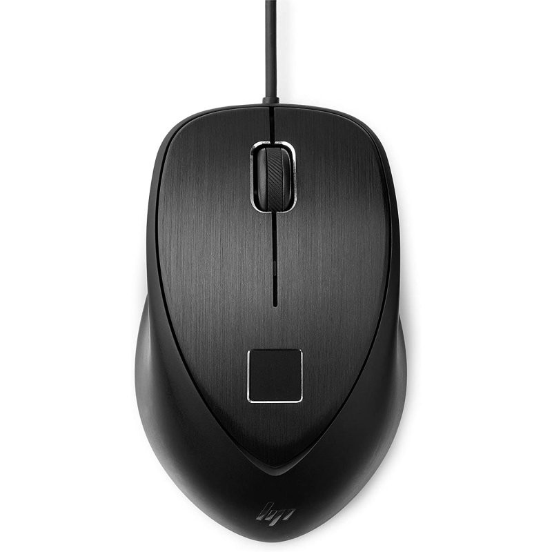 Ratón HP USB Fingerprint con Sensor de Huellas Negro, Km0 Caja Original Ratón HP USB Fingerprint con Sensor de Huellas Negro, Km0 Caja Original
