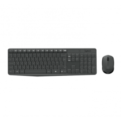 Teclado + Ratón Logitech MK235 Inalámbrico Wireless, Negro, Nuevo