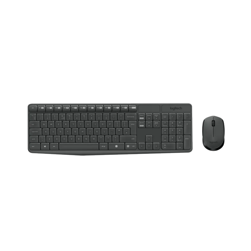 Teclado + Ratón Logitech MK235 Inalámbrico Wireless, Negro, Nuevo