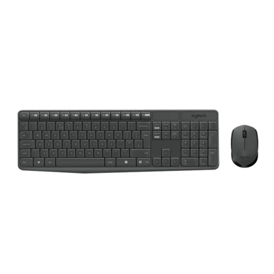 Teclado + Ratón Logitech MK235 Inalámbrico Wireless, Negro, Nuevo