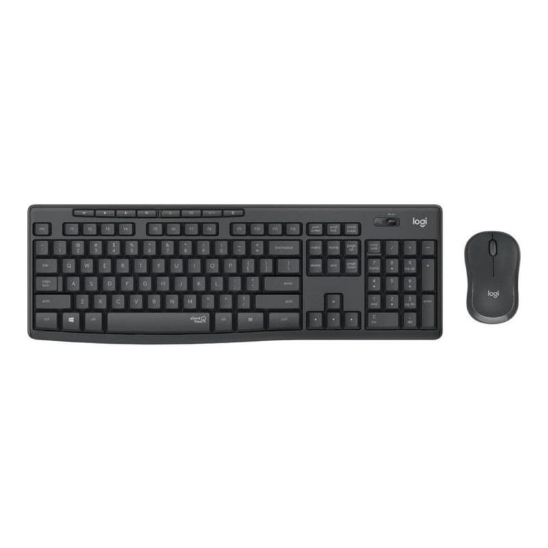 Teclado + Ratón Logitech MK295 Silent Touch, Negro, Nuevo