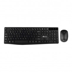 Teclado + Ratón NGS Wireless ALLURE KIT, Negro, Nuevo