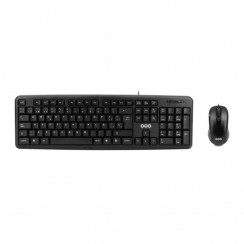 Teclado + Ratón OQO-TR001-U, Negro, Nuevo