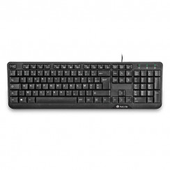 Teclado NGS Wired Funky v3 Idioma Francés Color Negro Con 12 Teclas Multimedia, Nuevo