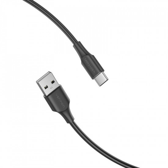 Cable Usb 2.0 Vention Usb Tipo-C Macho Usb Macho 1M Negro