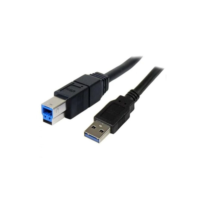 Cable USB 3.0 Tipo A-B 1,8M - USB carga y datos, Negro - 1º Calidad Cable USB 3.0 Tipo A-B 1,8M - USB carga y datos, Negro - 1º Calidad