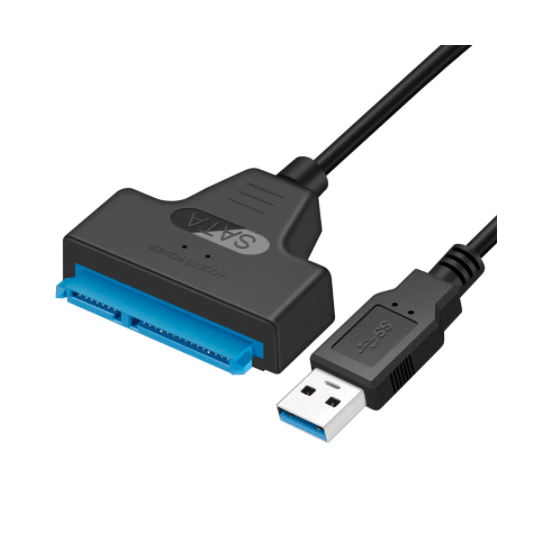 Cable USB SATA 3 adaptador a USB 3.0, compatible con disco duro externo HDD SSD de 2,5 pulgadas, Cable Sata III de 22 pines, Nue