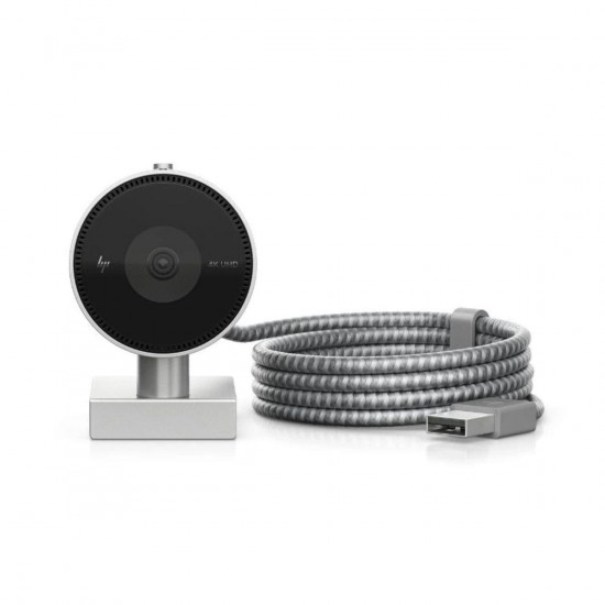 Cámara Web HP 950 4K Webcam, USB, Plata, Nuevo