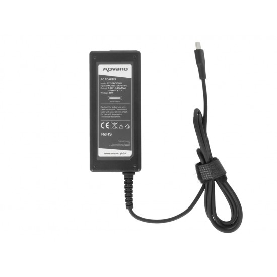Cargador Movano 65W USB tipo C USB-C / CA 100-240 V