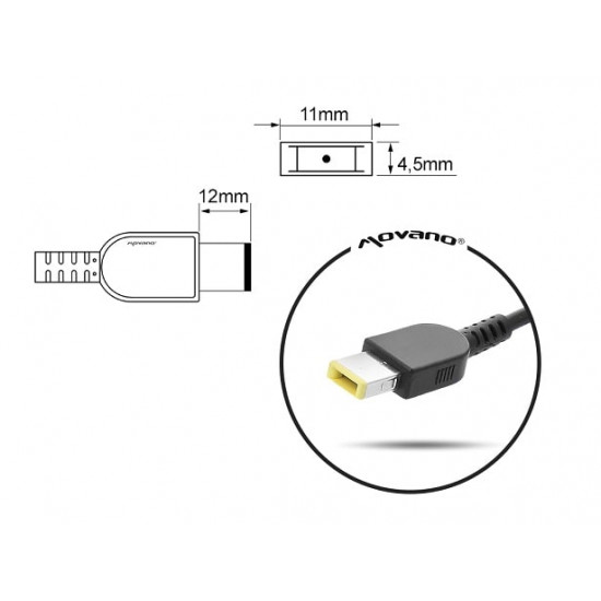 Cargador para Lenovo 20v 11.5a 230W Square 11.0x4.5 pin - Yoga