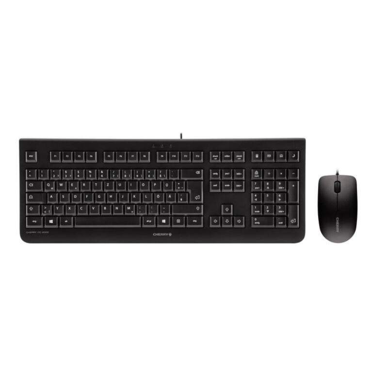 Cherry Teclado + Ratón DC 2000 USB, Negro, Nuevo